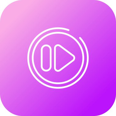 Hızlı ileri düğme vektör illüstrasyonu