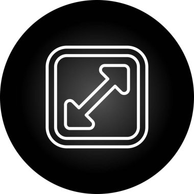 Büyütme Ağ simgesinin vektör illüstrasyonu