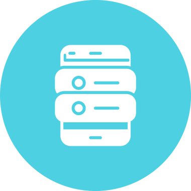 Mobil Uygulama Sunucu Vektör simgesi, illüstrasyon 