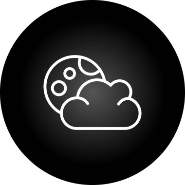 bulut web simgesi basit illüstrasyon