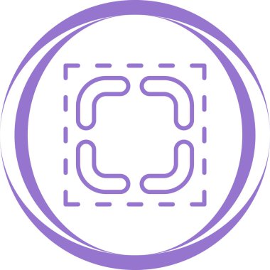 Büyütme Ağ simgesinin vektör illüstrasyonu