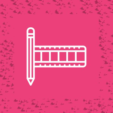 Film Düzenleme Web simgesi vektör illüstrasyonu