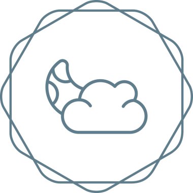 bulut web simgesi basit illüstrasyon