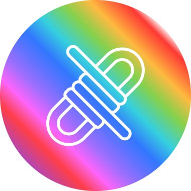 Paraşüt. Web simgesi basit illüstrasyon