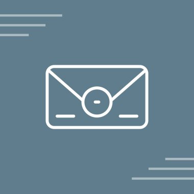 zarf simgesi, web basit illüstrasyon