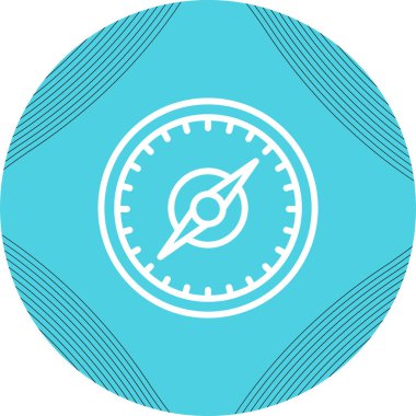 Pusula. Web simgesi basit illüstrasyon