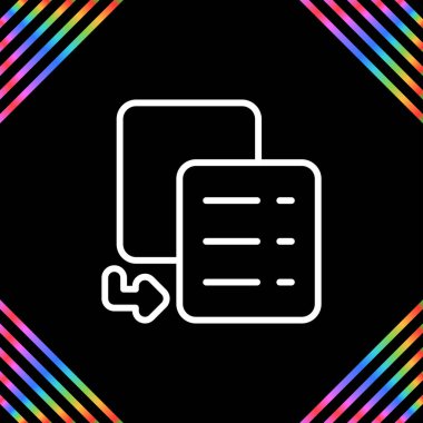 Simge vektör illüstrasyonunu kopyala 