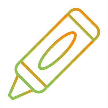 Crayon web simgesinin vektör illüstrasyonu