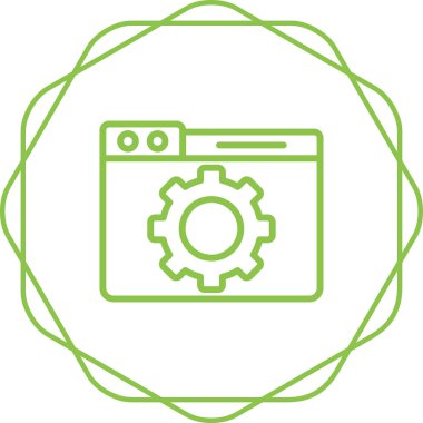 Web tarayıcı simgesi, vektör illüstrasyonu basit tasarım