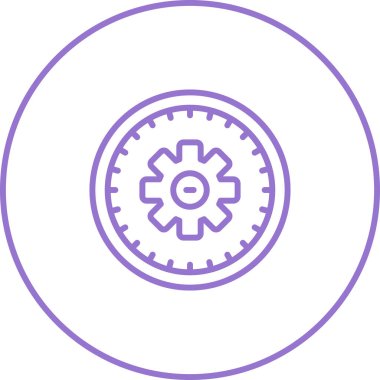 zaman yönetimi simgesi, vektör illüstrasyonu