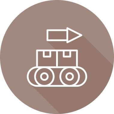  Taşıyıcı simgesi, vektör illüstrasyonu