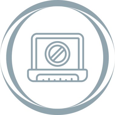 dizüstü bilgisayar simgesi, vektör illüstrasyonu basit tasarım