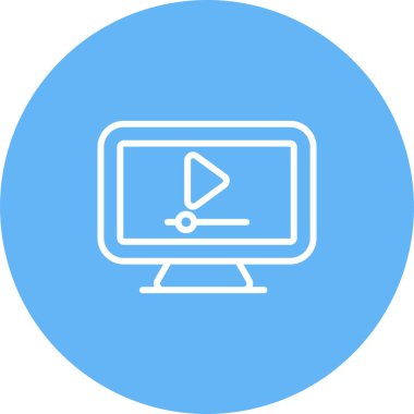Video player vector icon design 