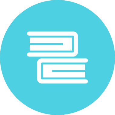 kitaplar düz simge, vektör illüstrasyonu