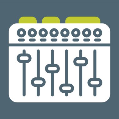 Ses Karıştırıcı simgesinin vektör çizimi 