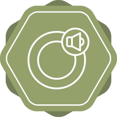 Ses Portları simgesi. vektör illüstrasyonu