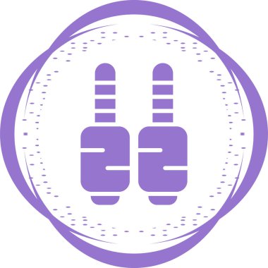 Ses Jacks simgesi, vektör illüstrasyonu basit tasarım