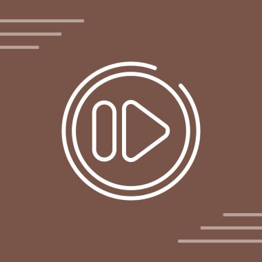 Hızlı ileri düğme vektör illüstrasyonu