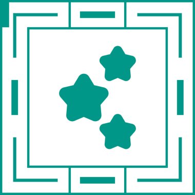 Yıldız patlaması etkisi simgesi, vektör illüstrasyonu 