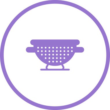Colander web simgesi vektör illüstrasyonu 