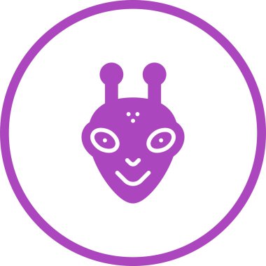  uzaylı vektör ağı simgesi