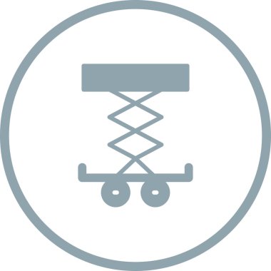 Araba Kaldırıcı simgesinin vektör illüstrasyonu         