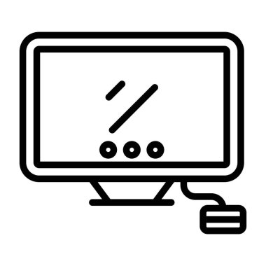 masaüstü web simgesi vektör çizimi