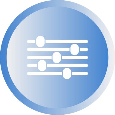 Eşitleştirme modern simgesinin vektör illüstrasyonu