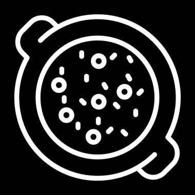 Güveç. Web simgesi basit illüstrasyon