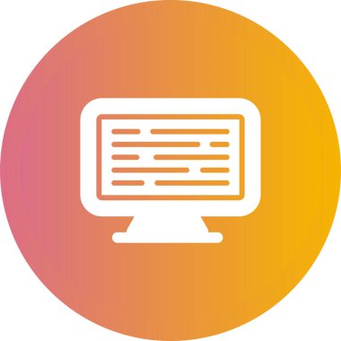 bilgisayar simgesi, vektör illüstrasyonu basit tasarım