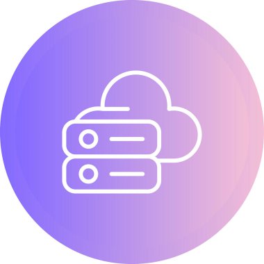 Dosya Sunucu simgesi, vektör illüstrasyonu 