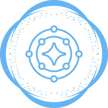 Yıldız simgesinin vektör illüstrasyonu