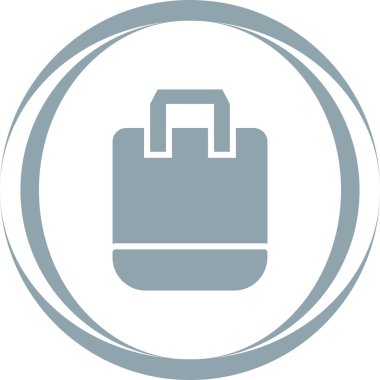 Alışveriş Torbası. Web simgesi basit illüstrasyon