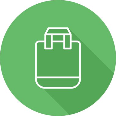 Alışveriş Torbası. Web simgesi basit illüstrasyon