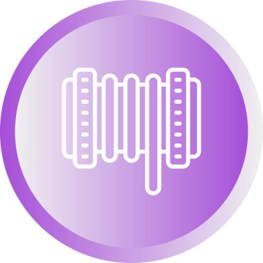 Kablo Roller simgesi, vektör illüstrasyonu