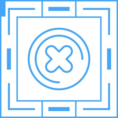 Haç. Web simgesi basit illüstrasyon