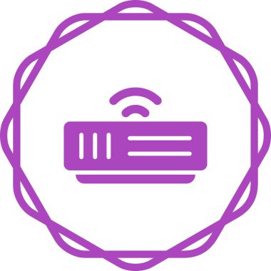 Modem simgesi web basit illüstrasyon