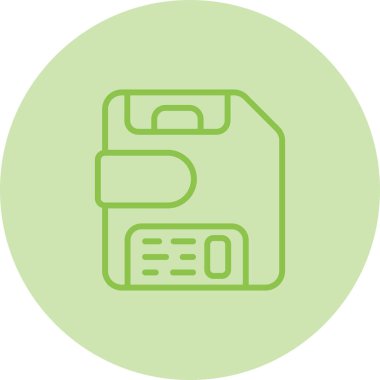 veri simgesi vektör illüstrasyonunu kaydet 