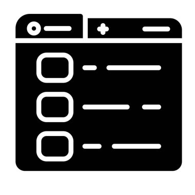 seçenekler simgesi, vektör illüstrasyonu 