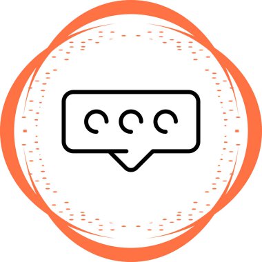 yorum web simgesi, vektör illüstrasyonu