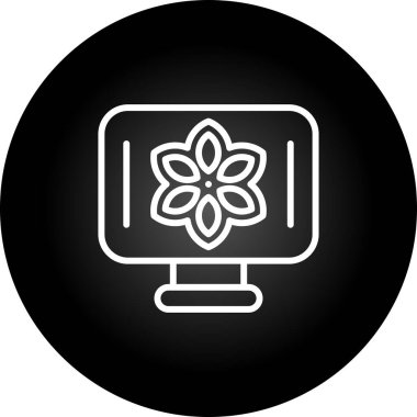 Masaüstü simgesinde Desen Desenleri, basit illüstrasyon