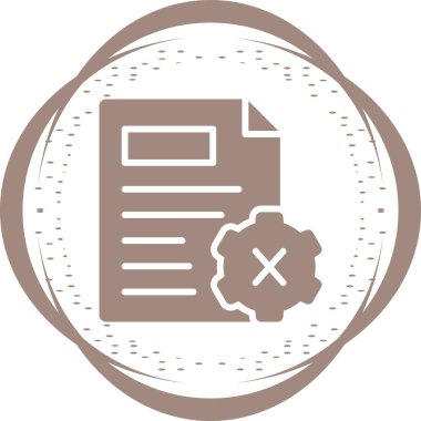 İptal edilen web simgesi vektör illüstrasyonu