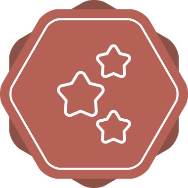 Yıldız patlaması etkisi simgesi, vektör illüstrasyonu 