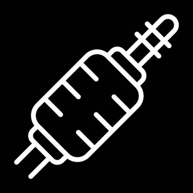 Jack Connector simgesi, vektör illüstrasyonu