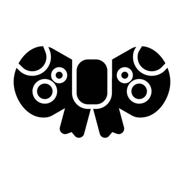 kurdeleli yay simgesi, web illüstrasyonu