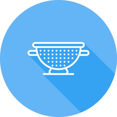 Colander web simgesi vektör illüstrasyonu 