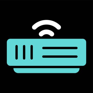 Modem simgesi web basit illüstrasyon