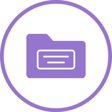 dosya dizini simgesi, vektör illüstrasyonu basit tasarım