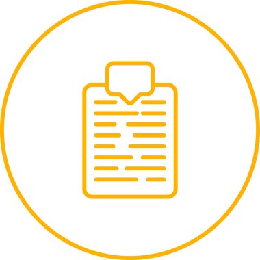 Bir Belge Etiketleme simgesinin vektör illüstrasyonu