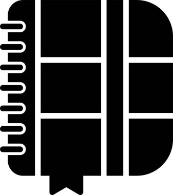 Not defteri web simge vektör çizim 